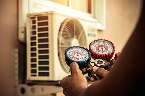 Professional Hvac technician working in Old Fort, NC